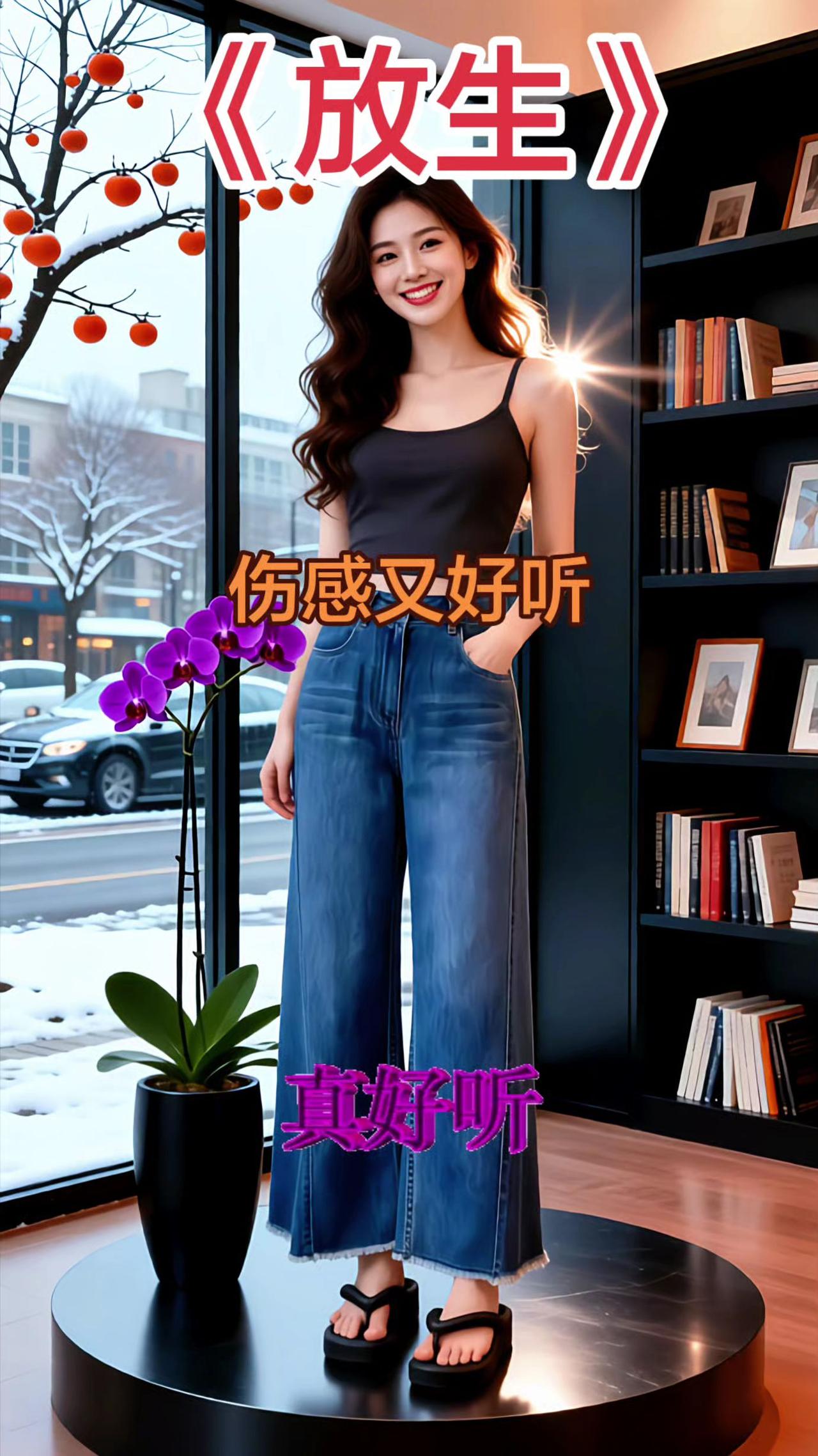 《放生》街拍小姐姐穿搭秀街拍美女ai人工智能时尚街拍穿搭