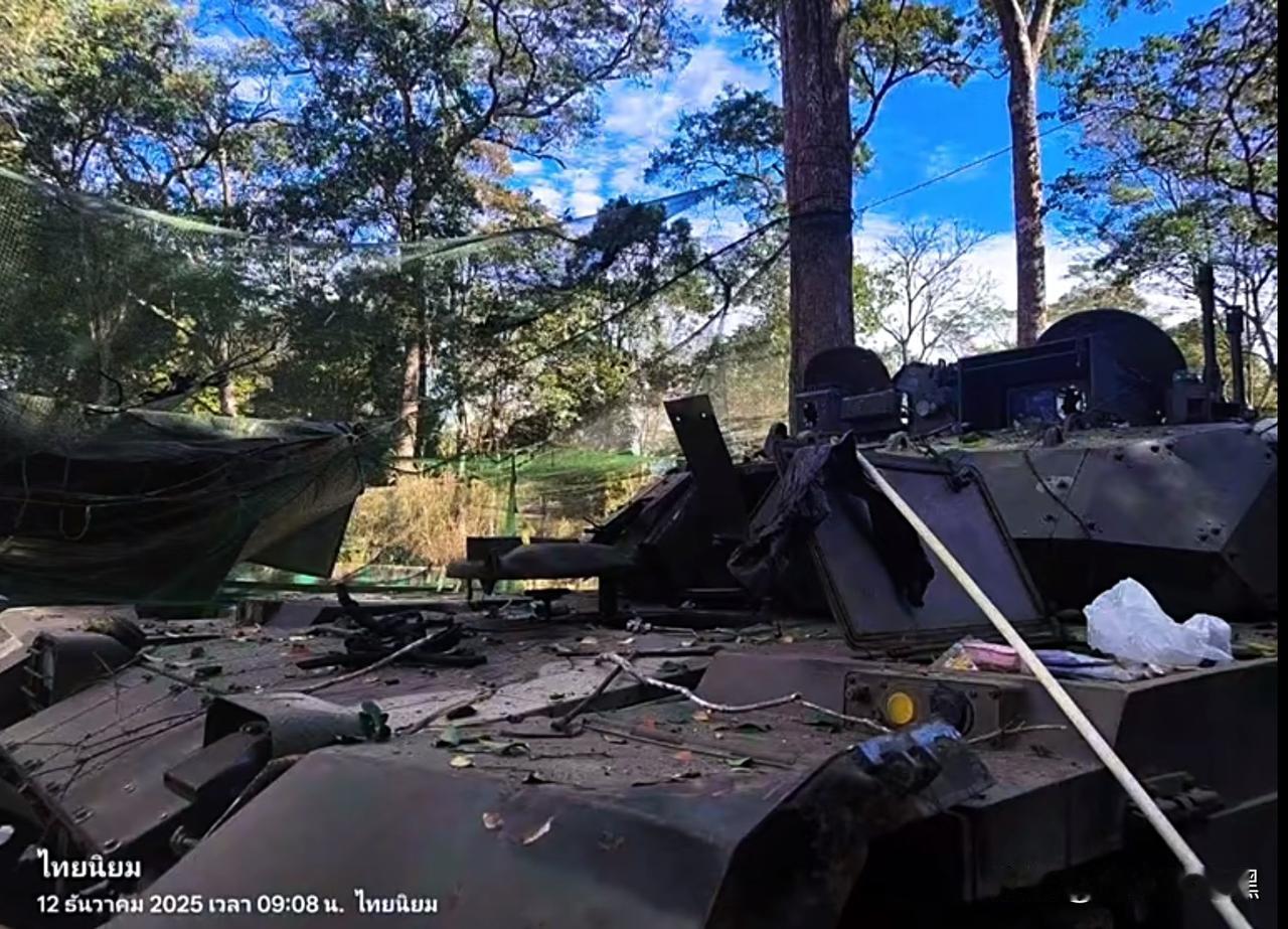 泰国购买的中国坦克炸膛了，恨国党又高潮了近日，在泰柬冲突中，泰国从中国进口的