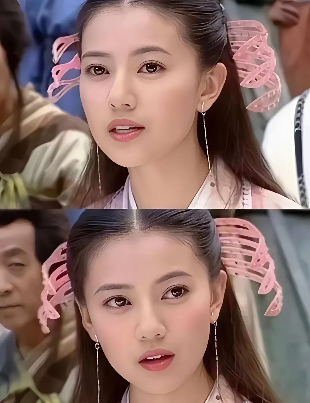 她这长相放现在什么水平？一眼万年的北方美女的长相和气质，这啥眼型啊❓现在内鱼都很