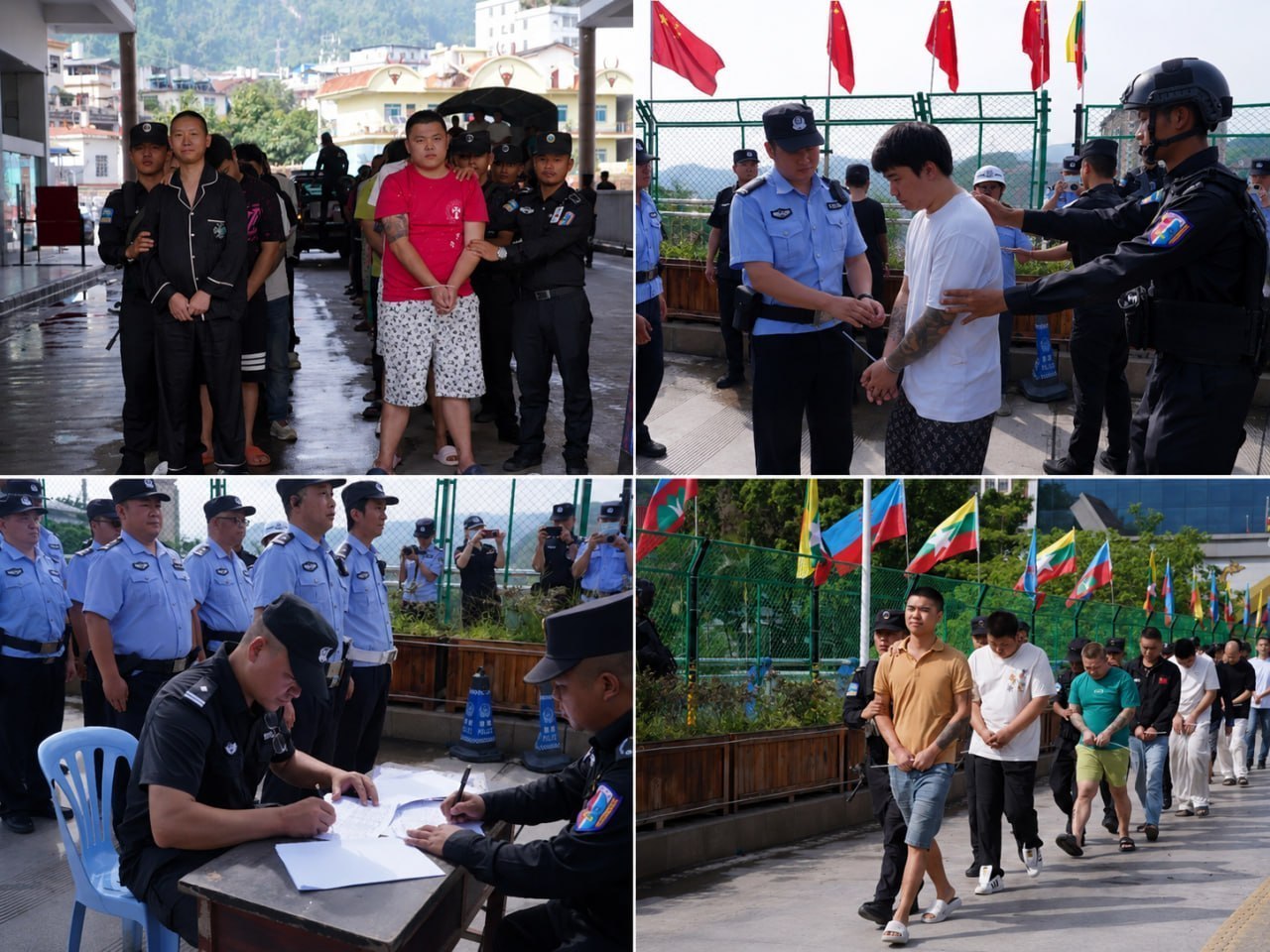 佤邦向中方移交49名中国籍涉诈嫌疑人近日，佤邦司法委在勐啊口岸，向中方移交49名
