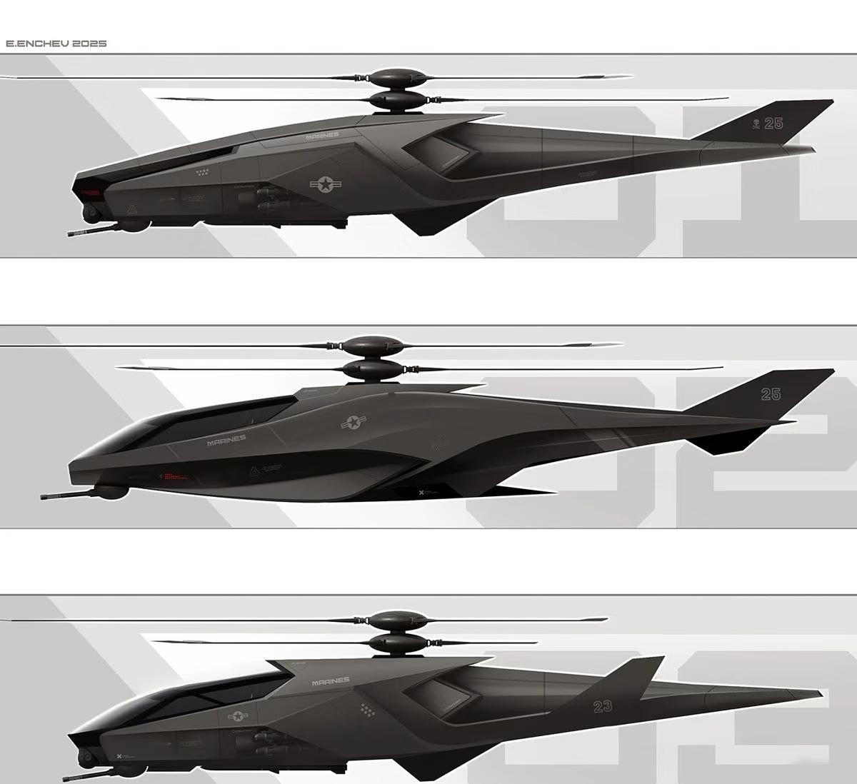 飞行器就是喜欢这种流行性设计。流线型体现出飞行器工业之美，又之“武力值”，