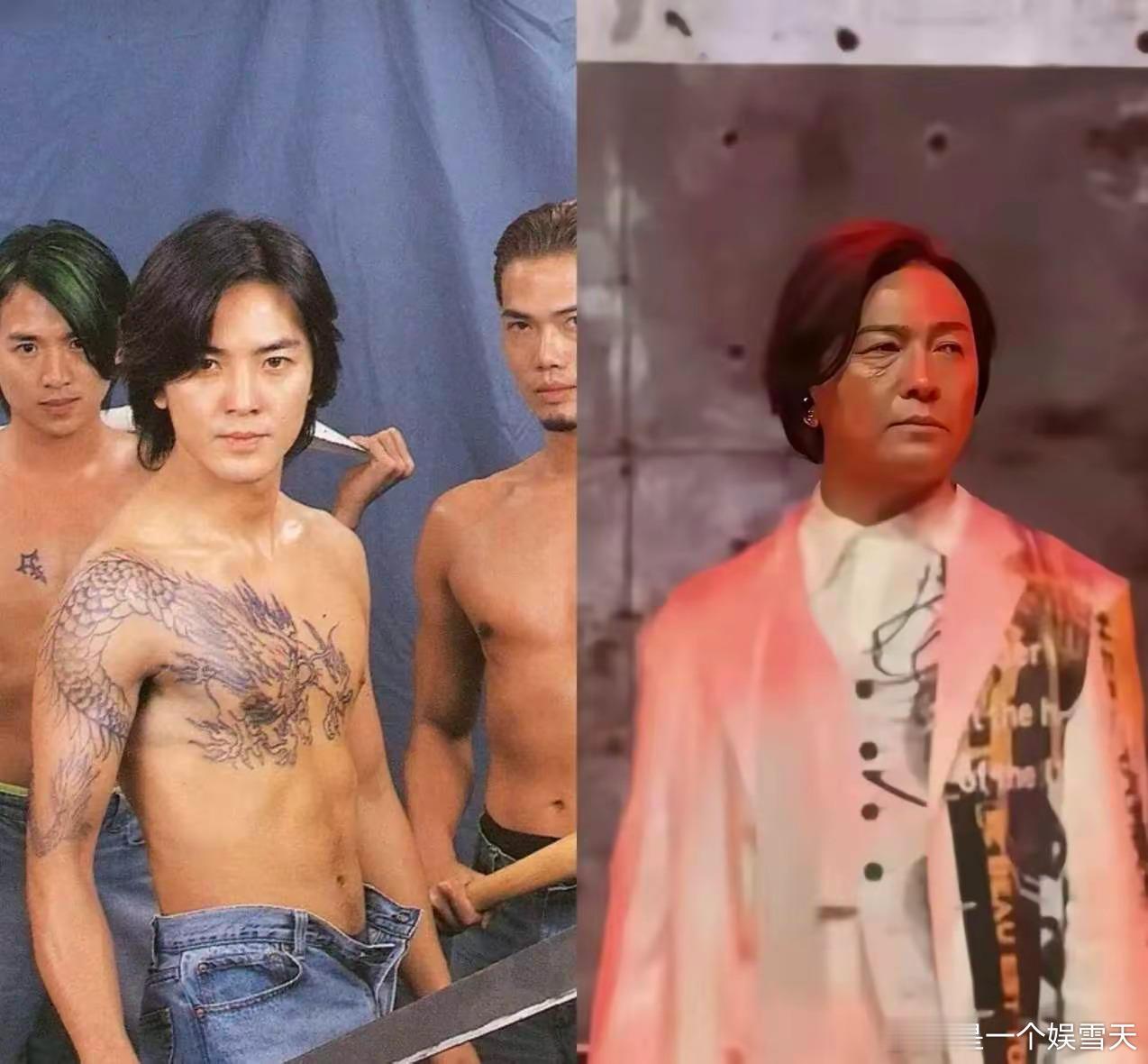 不说这是郑伊健，我还以为是朱孝天呢，郑伊健胖了很多啊，而且老了！最近还开演唱会，
