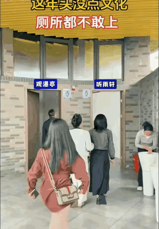 都说没文化分不清厕所，这年头，即便你有文化，也不一定分得清厕所。视频中的这几位