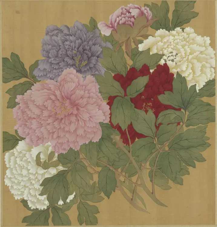 清恽寿平《牡丹册》。这就是中国风遇见艺术