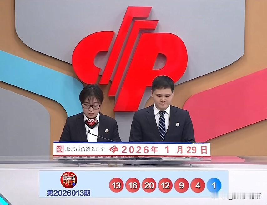 双色球第26013期开奖结果正式公布：红球号码04、09、12、13、16、20