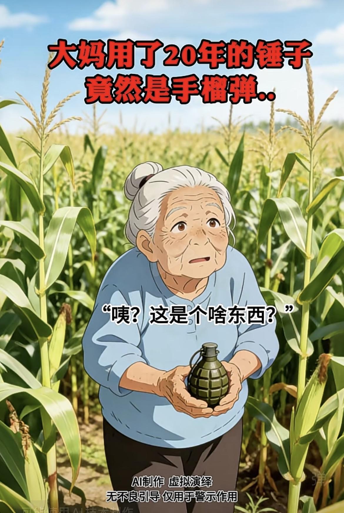 “一手雷，在大妈手里玩出了新花样”[笑着哭]