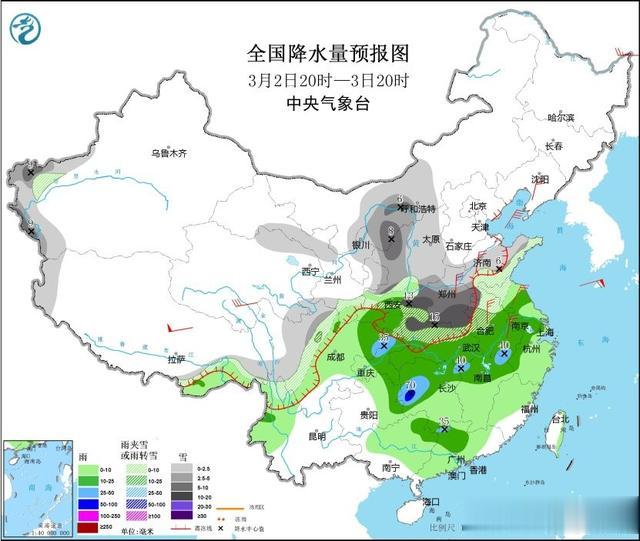 暴雪还没完! 新一轮水汽今晨再来, 湖北河南将迎大到暴雪