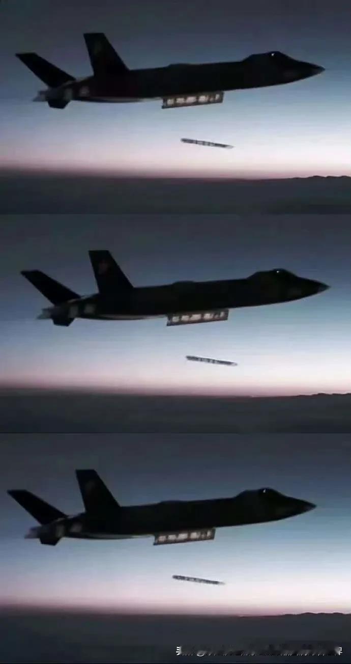 转发分享一张互联网出现的中国空军歼-20“威龙”战斗机发射新型空空导弹的精彩靓图