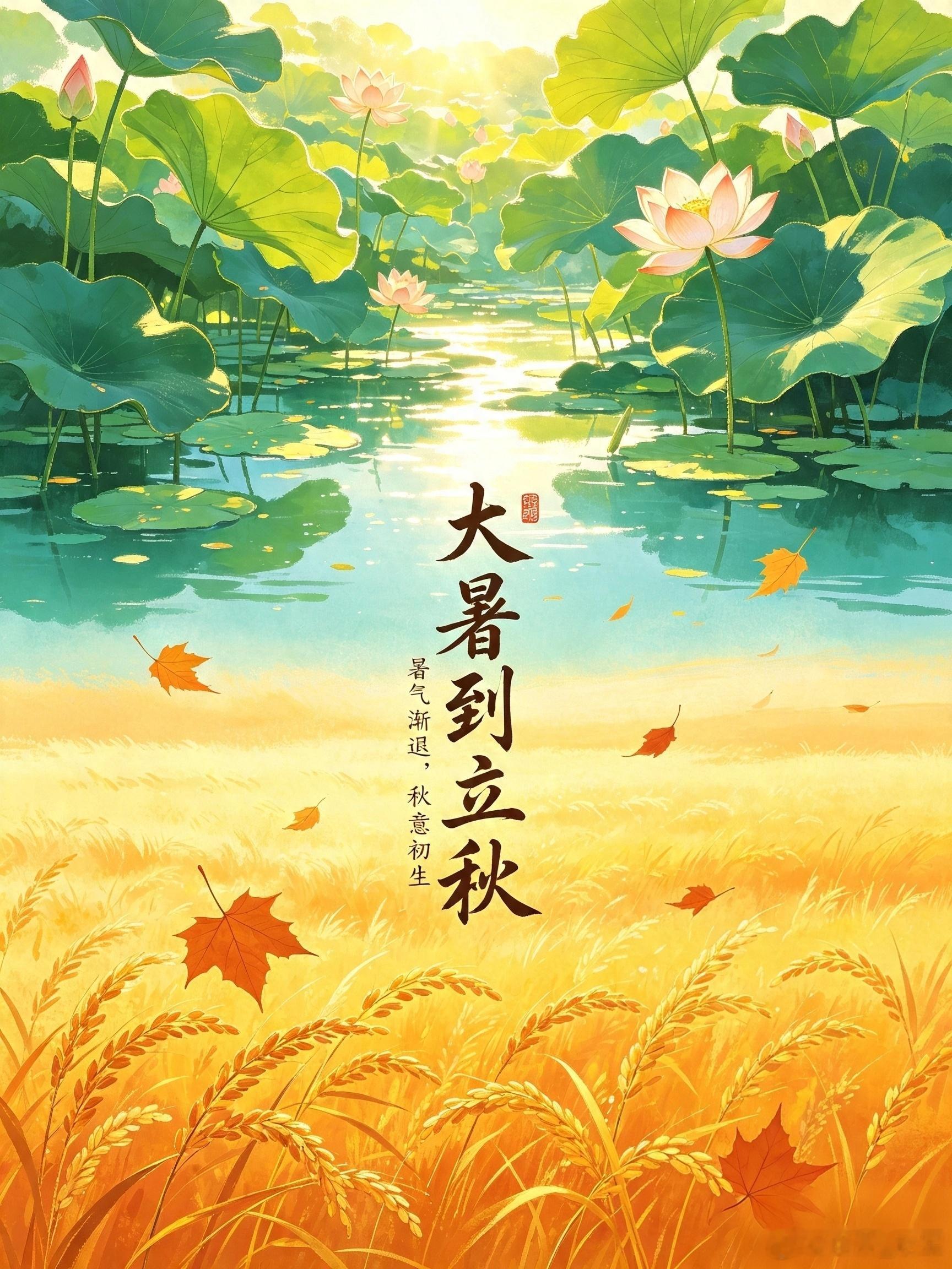 大暑—立秋长夏十五天《黄帝内经》：脾不独主四时，四季之末各十八日寄治于土。大暑到