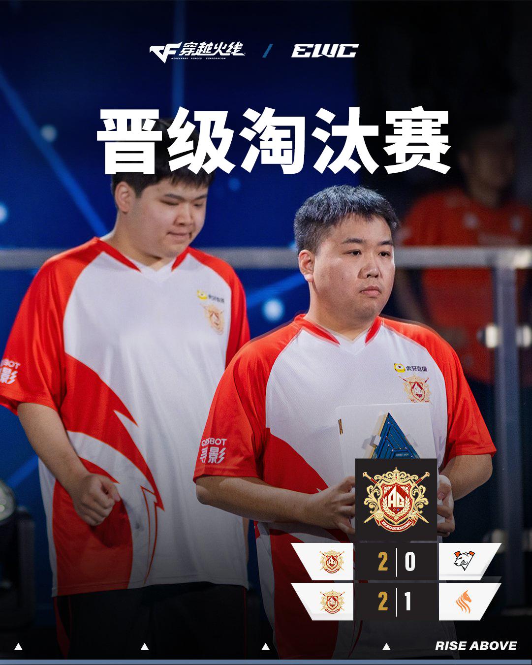 EWC CF: AG.AL让一追二菲律宾STS, 晋级淘汰赛八强