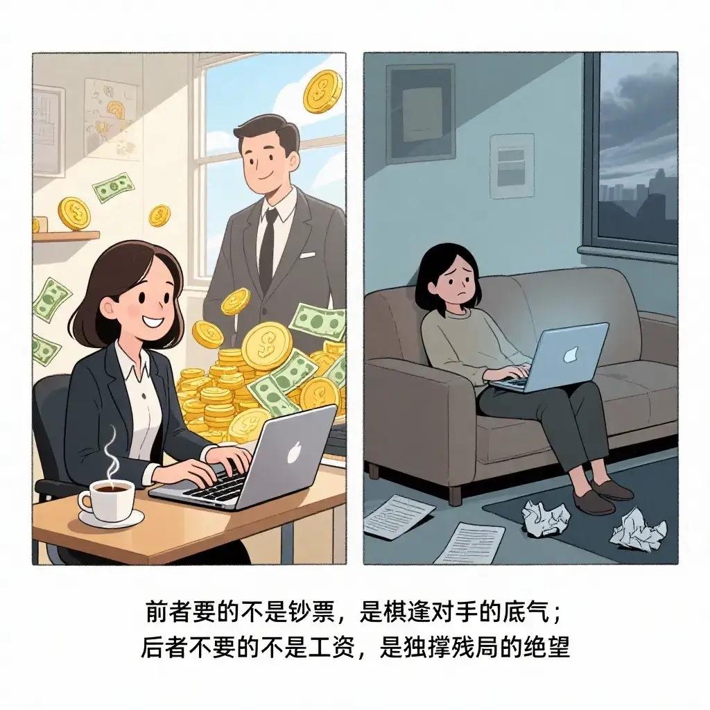 发现一个挺有意思的情况：家里老公特别能挣钱的，那些女人反而更想自己出去赚钱。