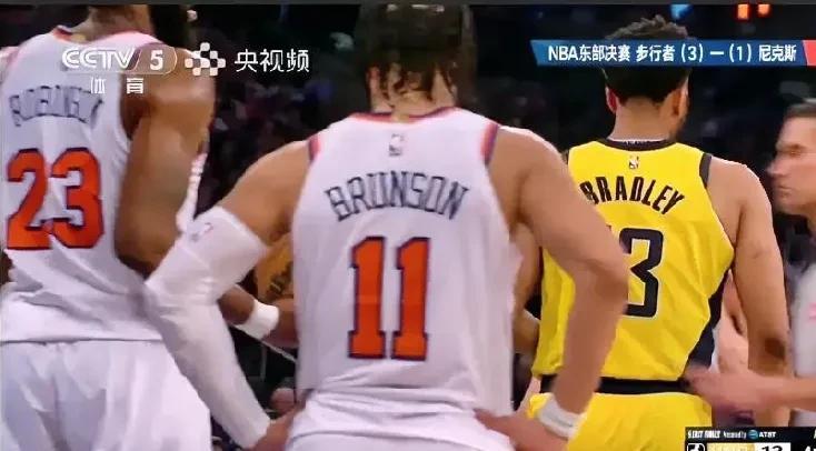 尼克斯领先了半天，还是被步行者给追上来了。第五场，主场作战的尼克斯气势如虹，一
