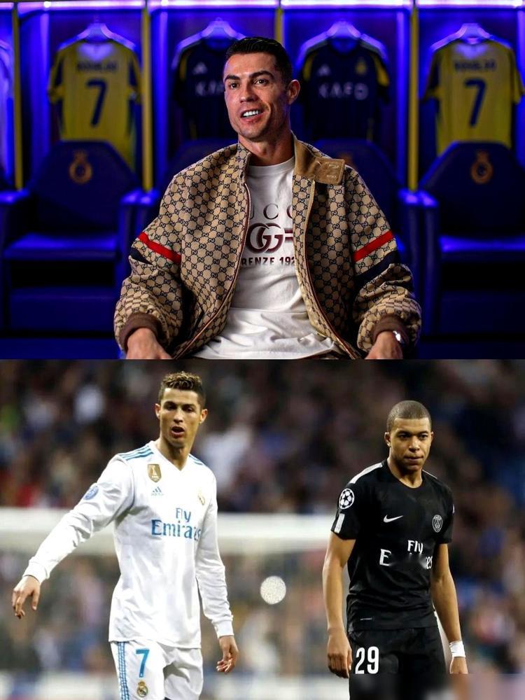 C罗说要教姆巴佩，一年后，他轰进58球。一年前，C罗公开说，姆巴佩踢9号位有