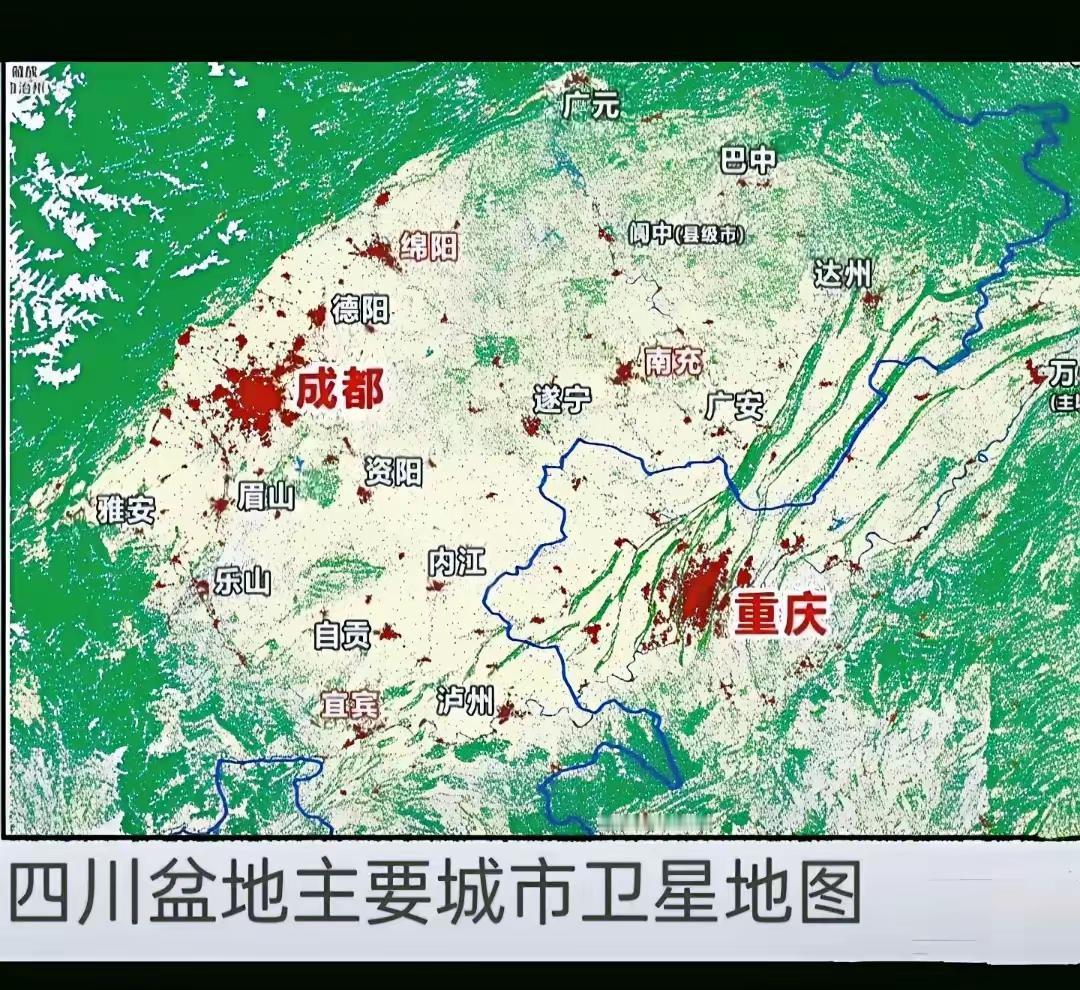 阆中的地理位置确实可以成为一个地级市的所在，距离广元、南充、绵阳和巴中都差不多，