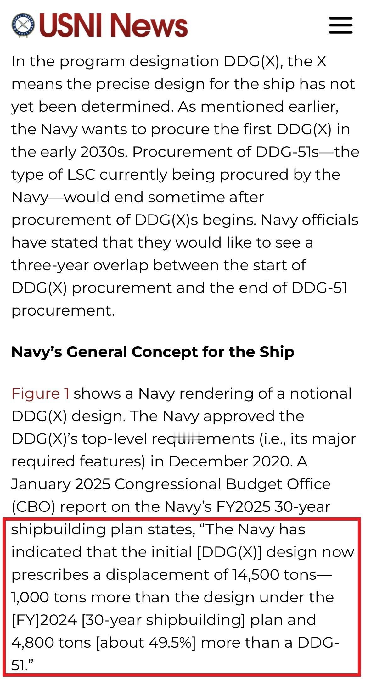 中外舰闻烽火问鼎计划帝国🇺🇸最新的关于DDG(X)（图2）的C