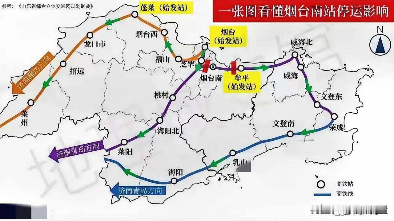 “烟台南站”的停运，对于威海可以说影响深远！​烟台南站停运重建以后，对于烟台的