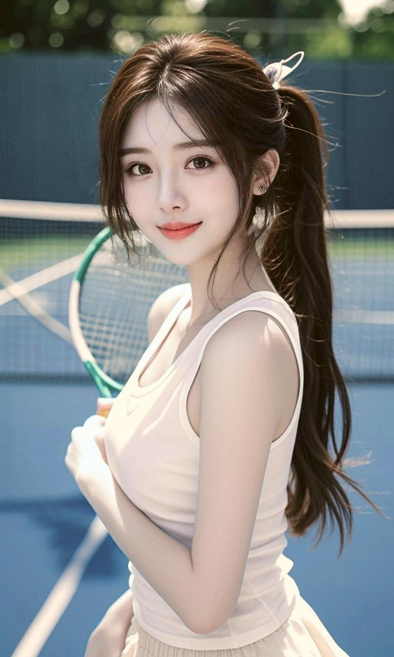 AI马尾青春 原来ai写真可以这么美 人生总得有一套ai写真吧 谁拍谁...