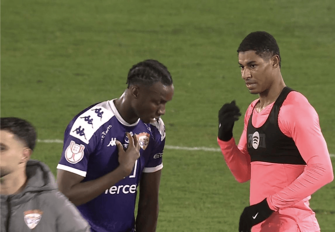 拉什福德本场打进1球, 错失2次良机, 20次丢失球权