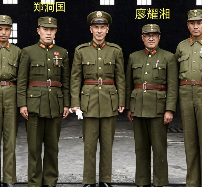 郑洞国比廖耀湘大三岁，同为湖南人，同为黄埔出身——一个一期，一个六期。一九四二年