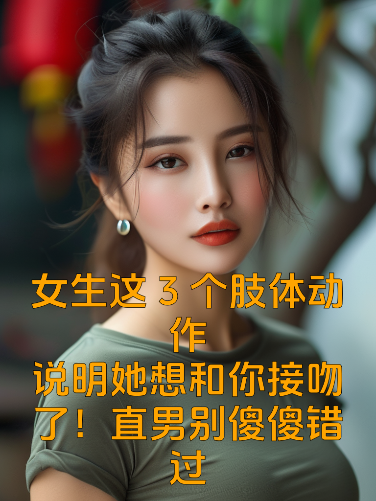 女生这3个肢体动作，说明她想和你接吻了！直男别傻傻错过