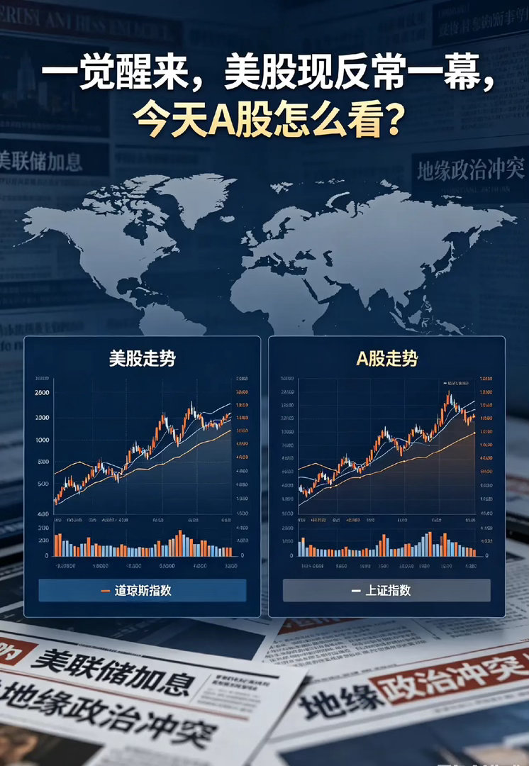 一觉醒来,美股现反常一幕,今天A股怎么看？昨天美伊互相开火了下，谈判又陷入不确定