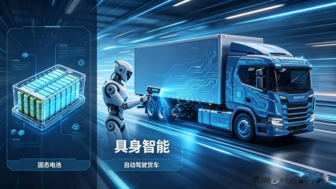 随着固态电池的量产，AI应用端变现能力会不断强化。具身智能、AI自动驾驶，这两个