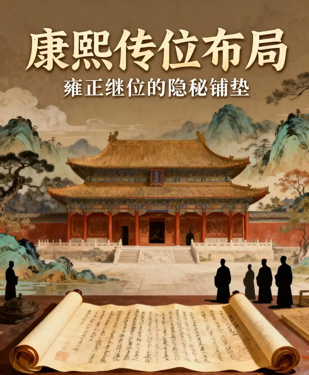 雍正登基后才发现，康熙的布局有多可怕康熙选定的继位人，从来都不是八阿哥也不是十四阿哥，从头到尾只有雍
