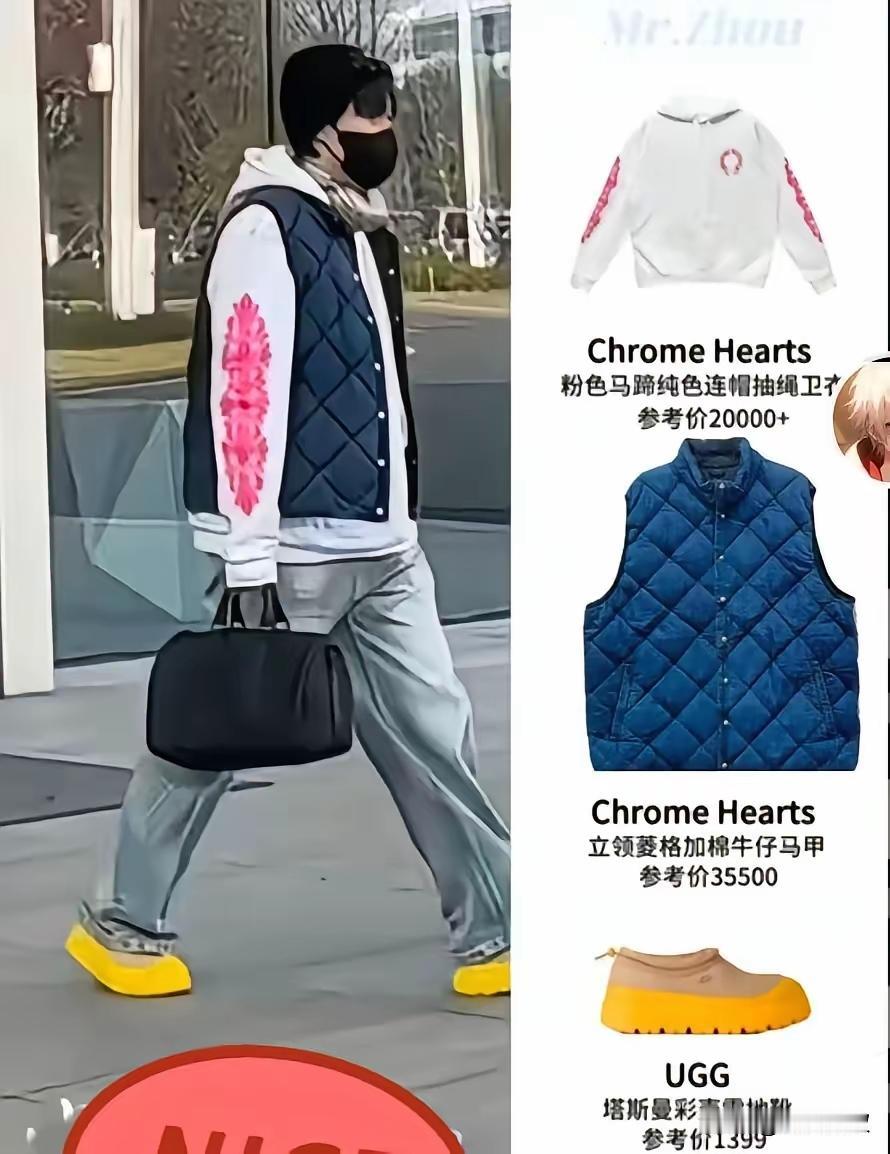 光看马甲，我觉得马甲真丑；穿到大头身上，哇，这马甲真好看！[呲牙笑][呲牙笑]