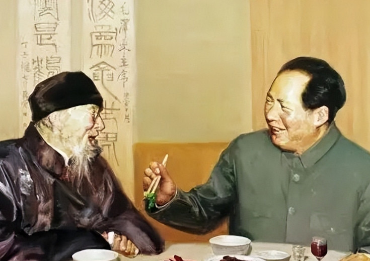 建国初期，毛主席有一次邀请齐白石做客，齐白石就送给毛主席一副书法对联，就是这副：