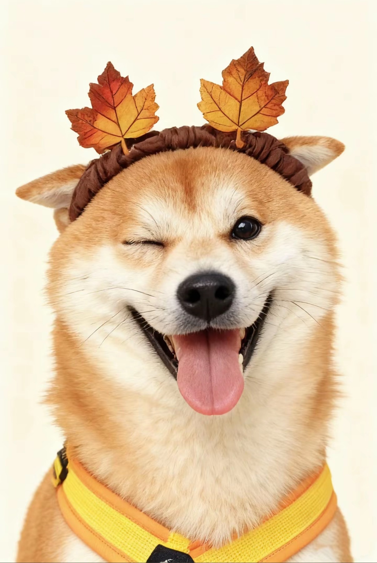 秋天跟柴犬更配​​​