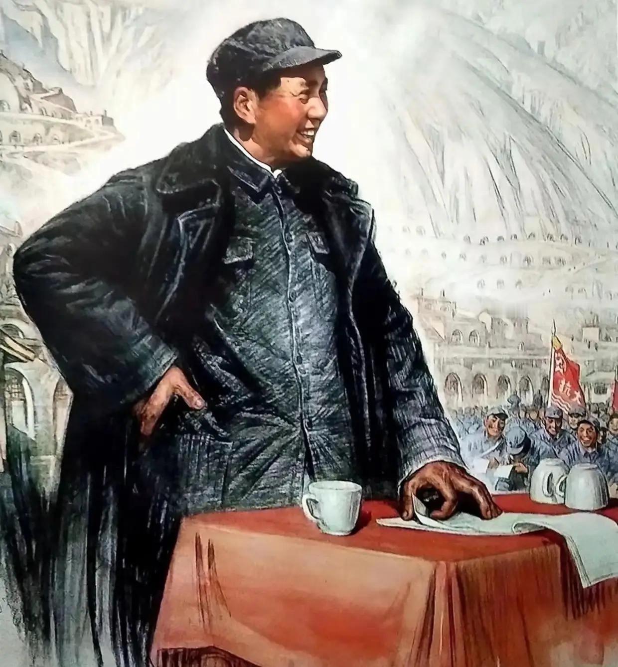 斯大林问毛主席：“之前的人都失败了，为什么只有你取得了成功。”毛主席望着斯