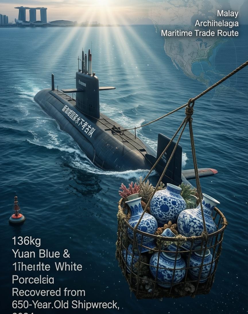 CNN2月28日那则报道，讲的是个挺耐人寻味的事儿——新加坡附近海底，捞上来一