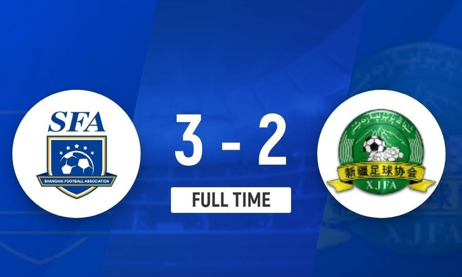 随着上海队3：2险胜新疆队，山东队4：0大胜福建队，湖北队1：0战胜辽宁队，广东