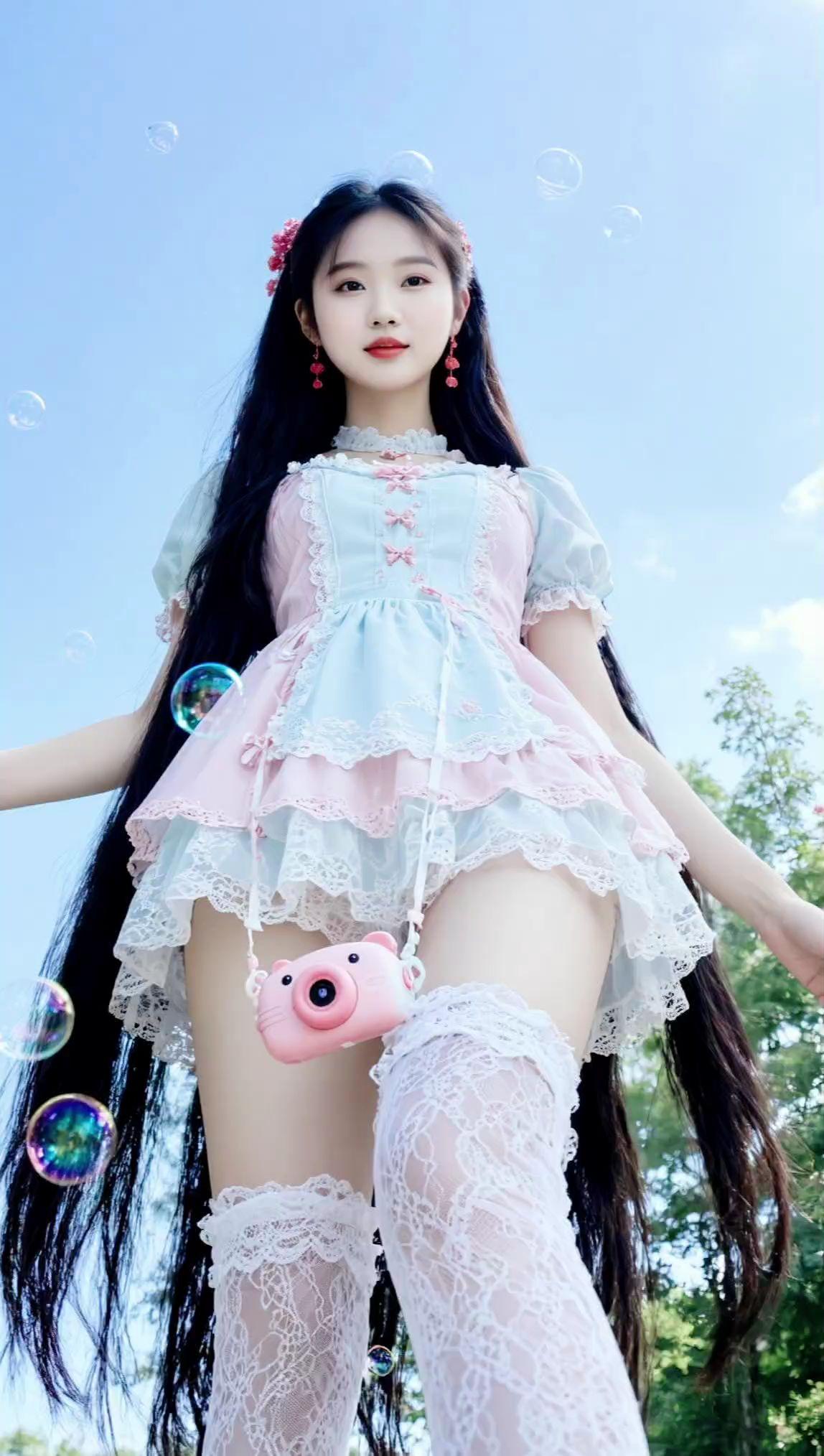 AI洛丽塔写真 ai创作 少女写真 推广 摄影
