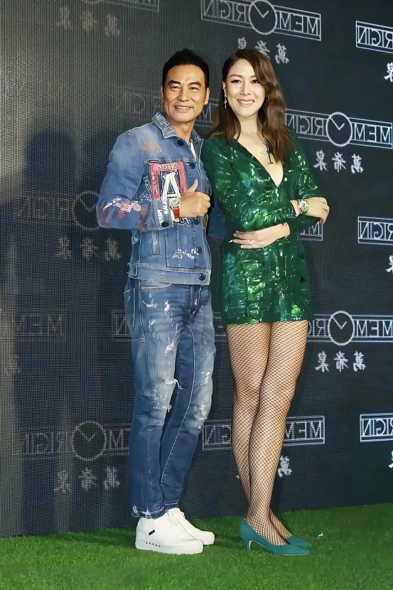 任达华、琦琦，这一对香港演员、模特真让人羡慕！两人都是演员、模特，身高都是1米8