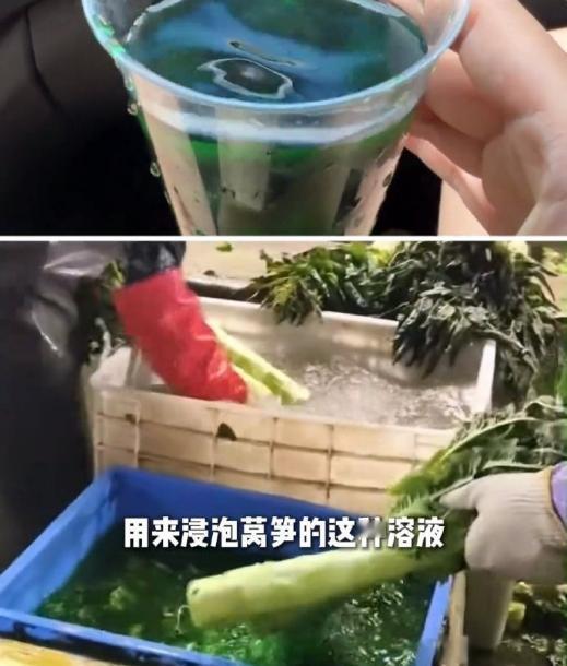 今天看到媒体曝光某地莴笋“染色”的新闻，马上想到前些天某地白菜浸泡消毒剂的事情，