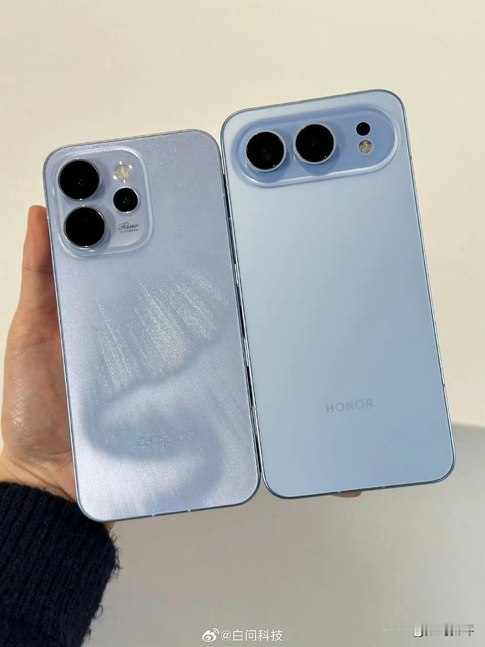 OPPOReno15对比荣耀500[笑着哭]两款新机哪个颜值更高？OPPO先发布，
