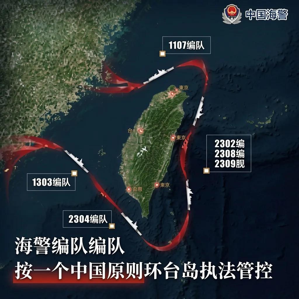 中国海警顺势而为对台湾省形成闭环执法管理，西方媒体又坐不住了，开始瞎逼逼了，什