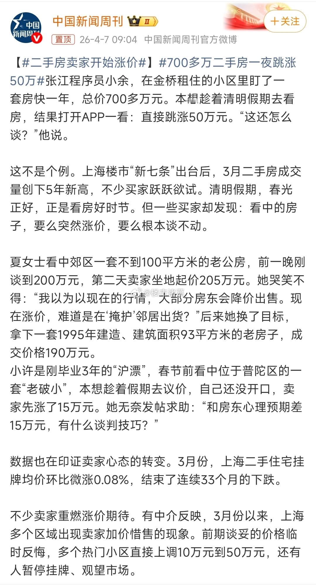 上海楼市这势头有点猛啊……楼市第一线