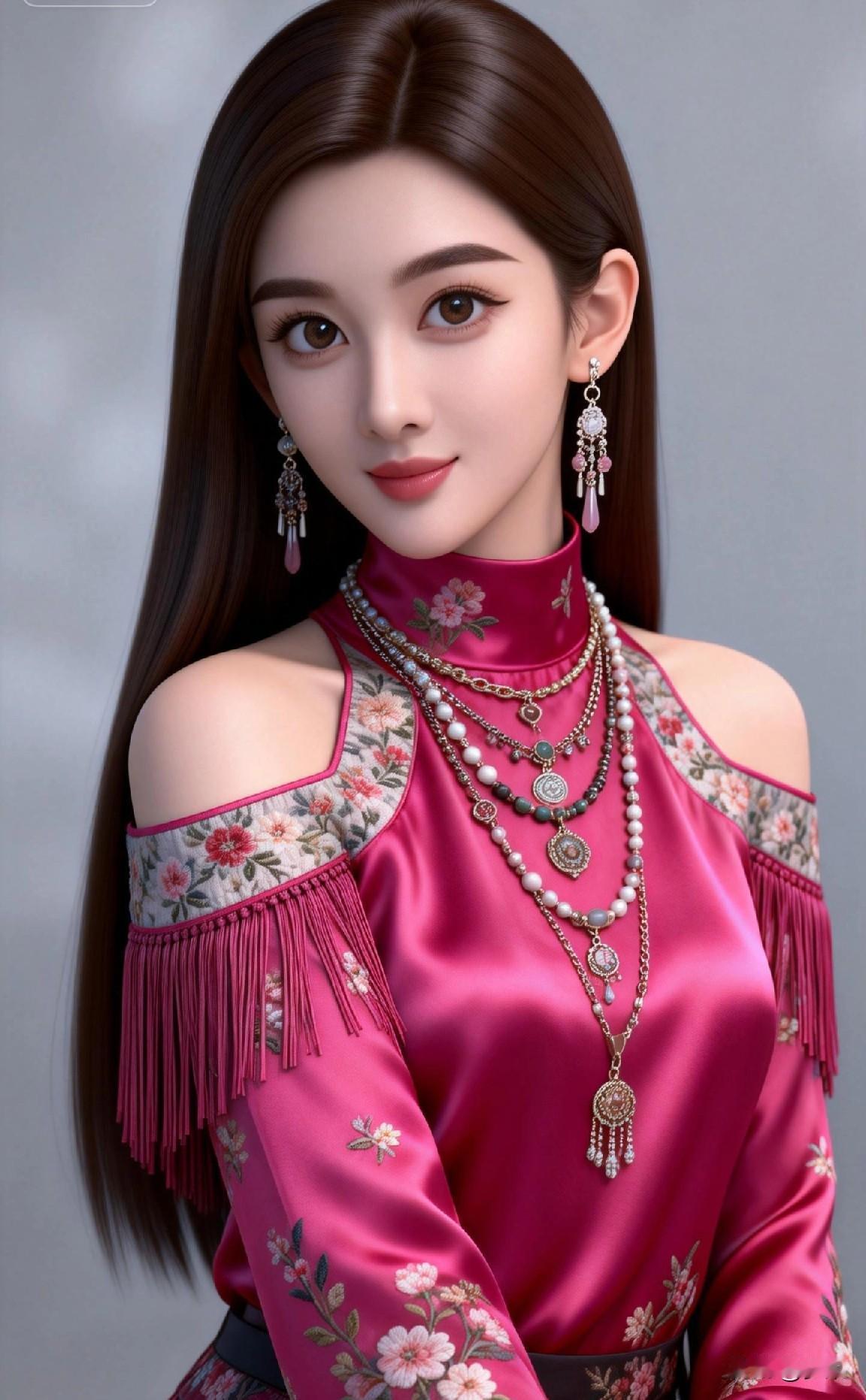 粉嫩少女心，精致珠宝配饰，甜美可人！💖✨