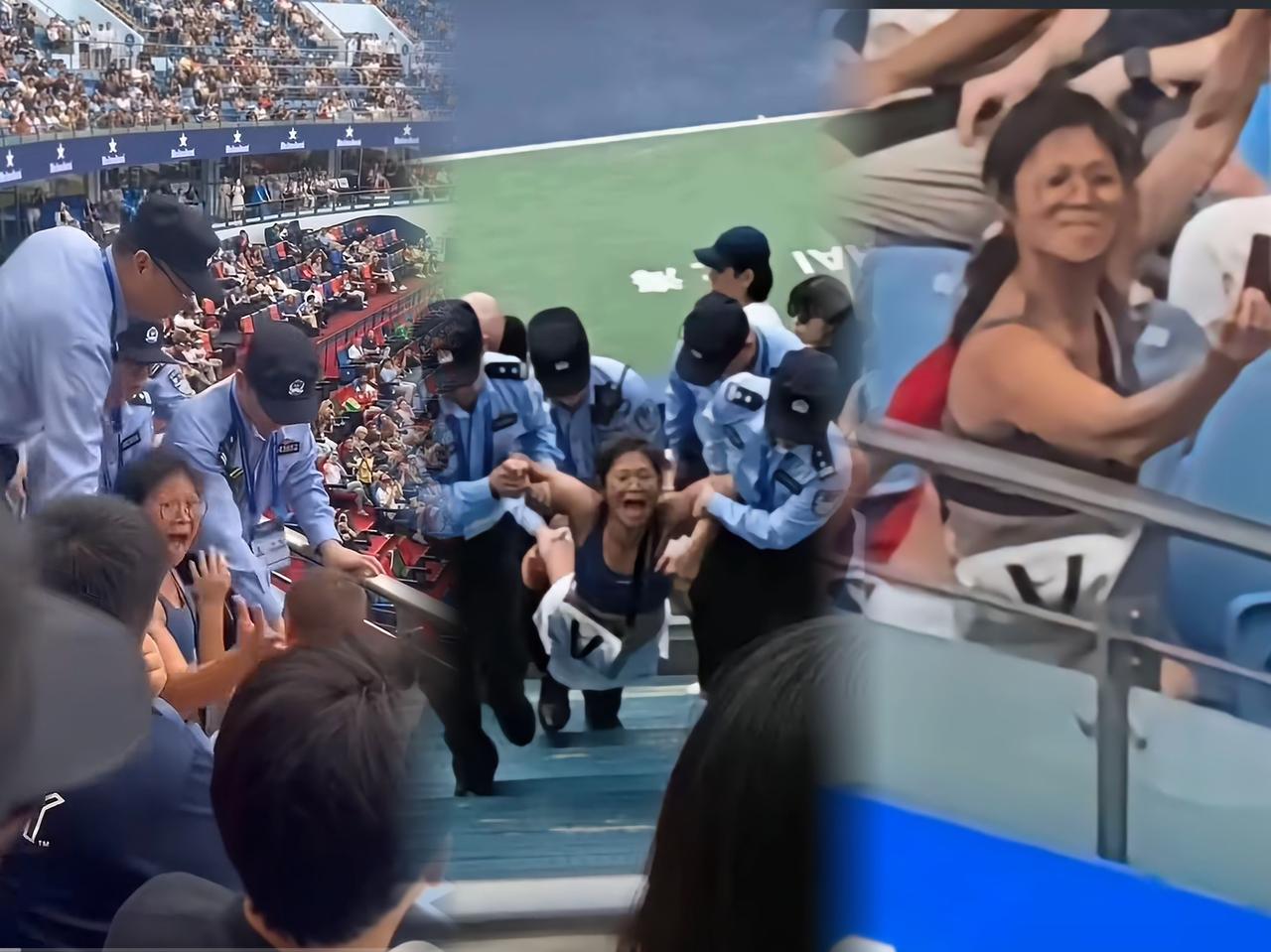 上海网球大师赛‘护照仙妈’彻底翻车！拿外籍身份当‘免罪金牌’，现场撒泼挑衅安保，