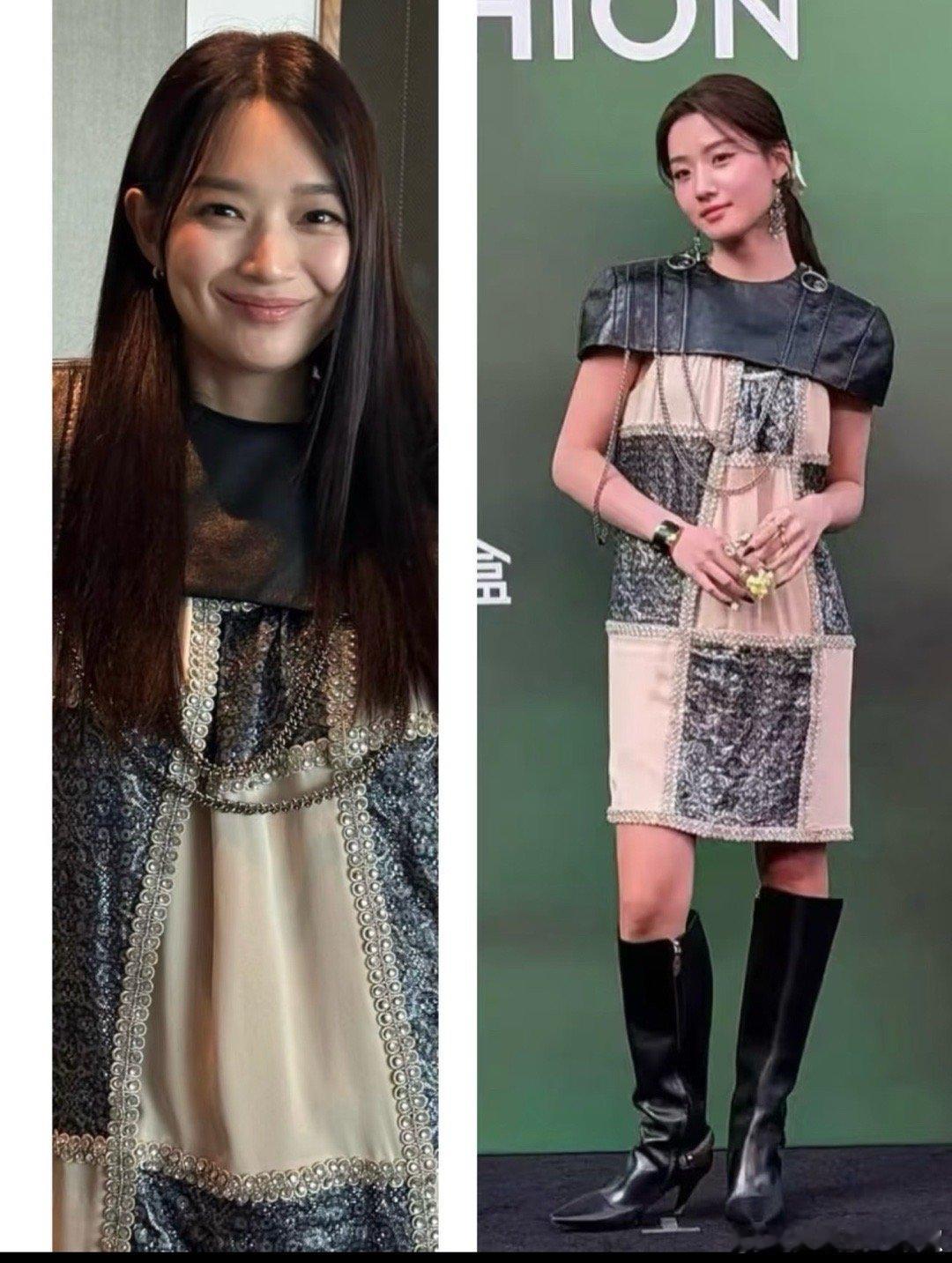 申敏儿、卢昱晓同款造型，喜欢谁的表现？