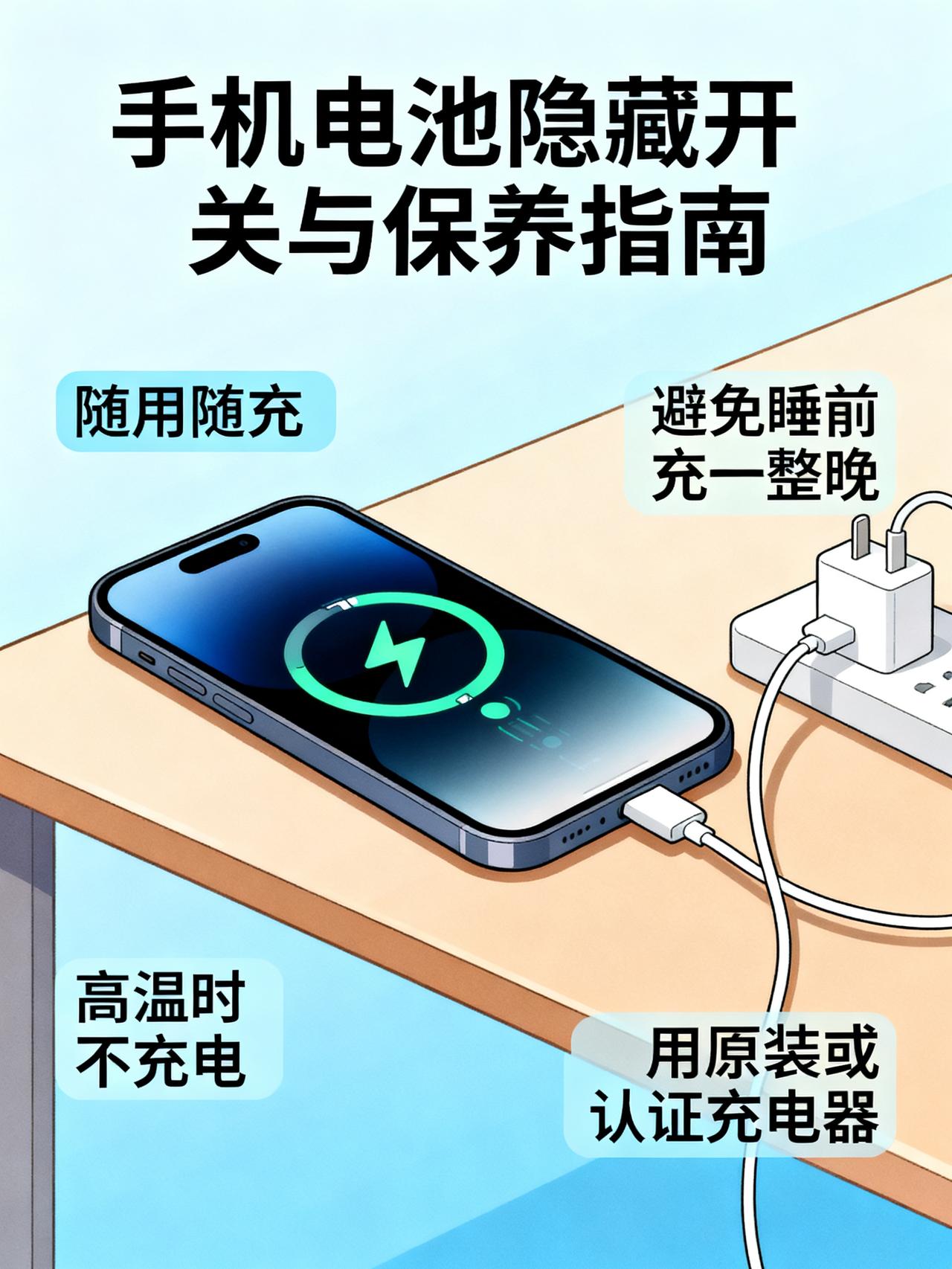 别再被骗了！随用随充根本不伤手机电池手机设置里藏着几个很少有人特意提醒的隐藏开