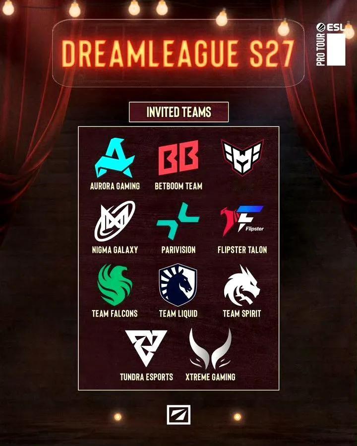DOTA2:梦幻联赛S27直邀XG参加正赛梦幻联赛公布了直邀名额，中国区直