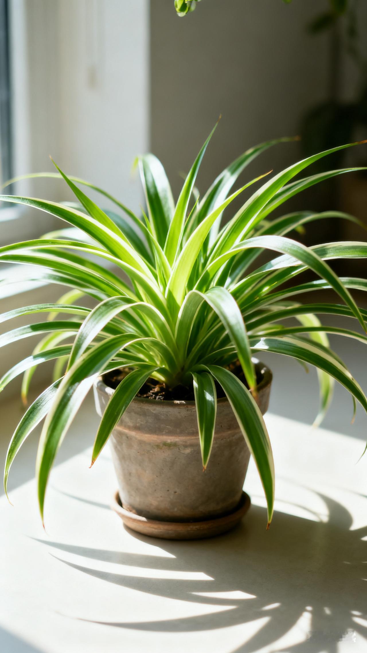 吊兰怕太阳暴晒吗吊兰很怕太阳暴晒，它偏好散射光环境，暴晒会使叶片枯黄、出现焦边。