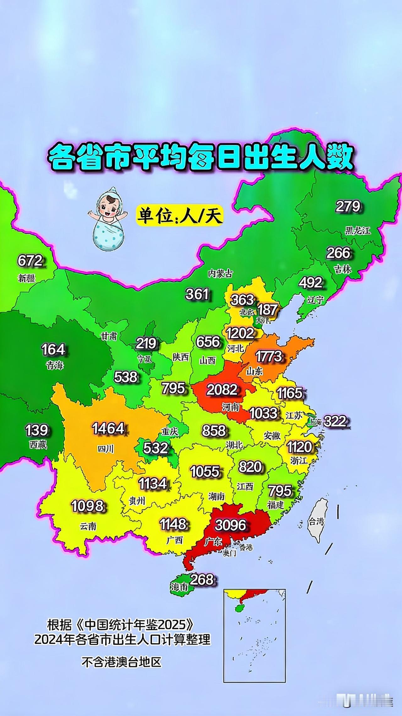 果不其然，喜欢生娃的依然是河南，山东和四川，历来如此。广东是个特例，个人认为外