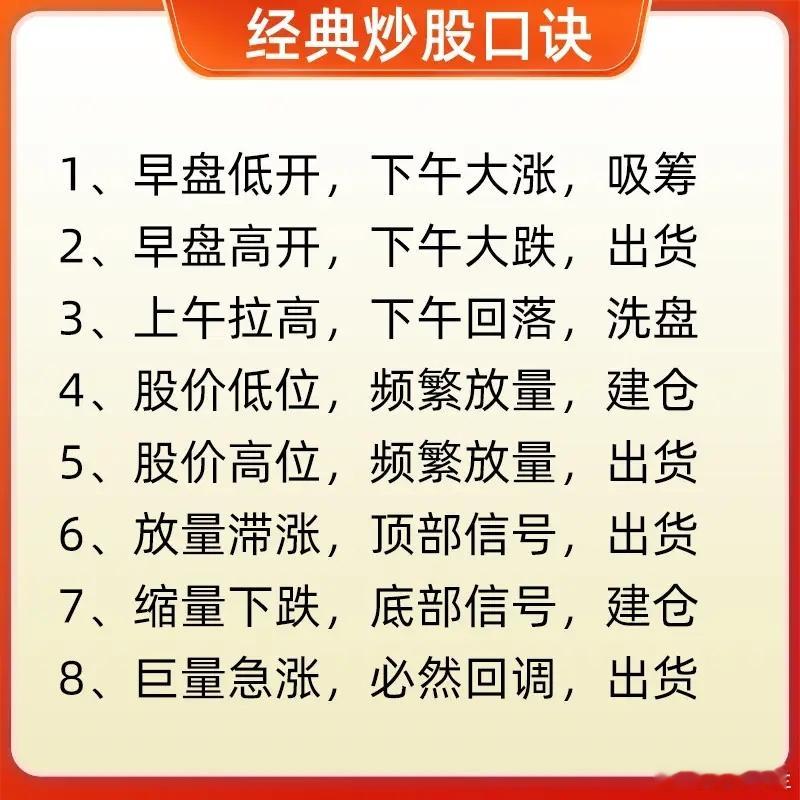 注意了！这是一个最土最笨的炒股方法，其他的炒股口诀，你可以不知道的，但是今天要分