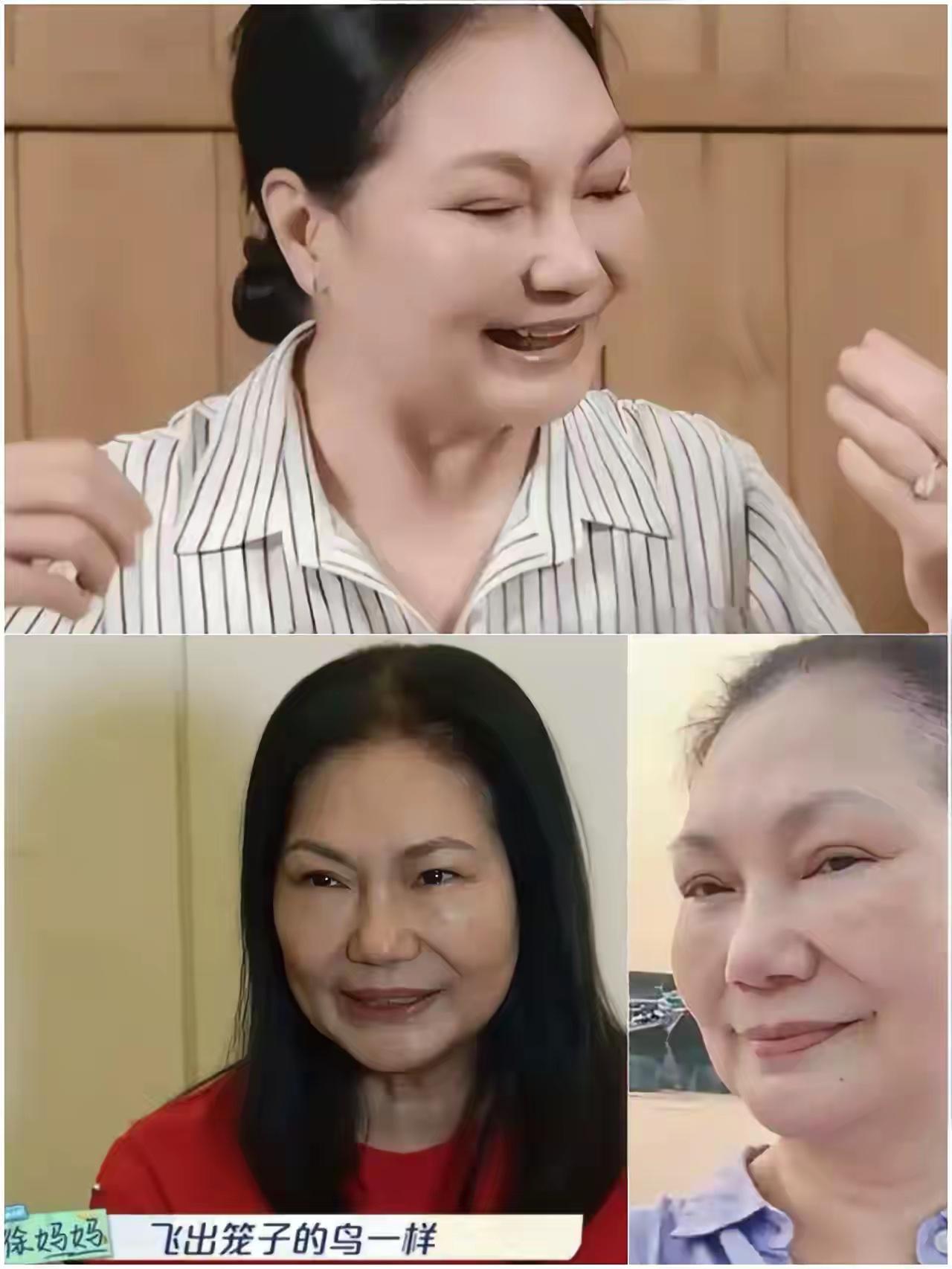 徐妈妈现在看到孩子们那么开心，和孩子们的爸爸到处旅游，到处玩，没有什么可以挑剔的