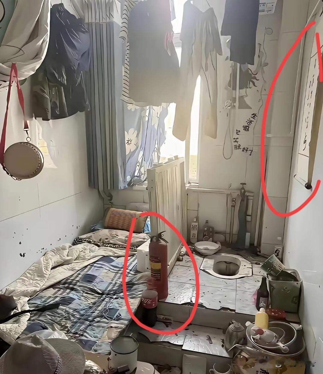 这个房间面积也不小，装修一下也很温馨。