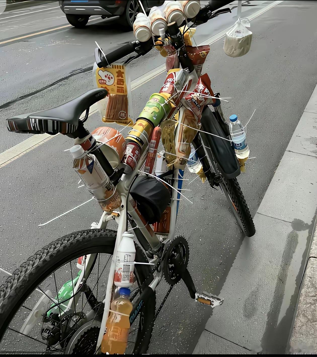 这辆自行车的续航能力应该很强[点赞]​​​